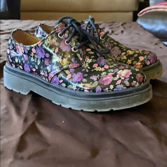 Candies floral boots. Like Doc Martins - Picture 1 of 3